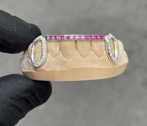 Diamante de moissanita en forma de corazón Chapado en plata de ley Grillz Iced Out Bling para actuaciones de boda Haz una declaración - Product Image 2