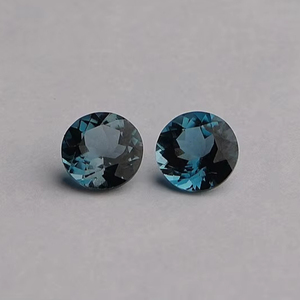 Topaze bleue de Londres naturelle de qualité AAA coupe rayonnante à facettes ronde 11x11 pierre précieuse en vrac pour la fabrication de bijoux en pierre bleue - Product Image 1
