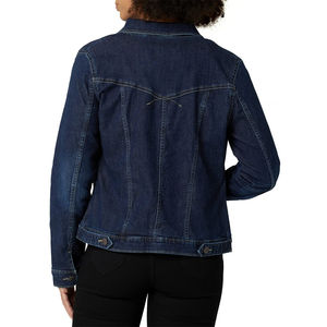 Chaqueta vaquera vintage de alta calidad con cuello vuelto Chaqueta vaquera holgada Ropa OEM personalizada para la temporada de invierno - Product Image 5