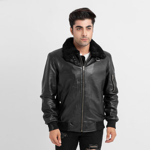 Veste en cuir de motard pour hommes lourds pour l'hiver grande taille différentes couleurs Street Style High Street Wear - Product Image 2