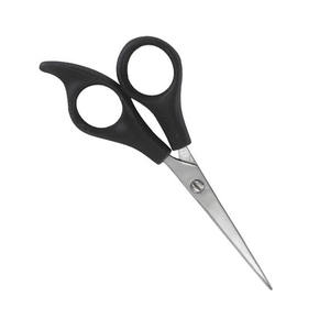 กรรไกรตัดผมด้ามพลาสติกสีดำ ราคาแพง ขนาด 5 นิ้ว สำหรับร้านเสริมสวย ใบมีดตรง ใช้ตัดผม กรรไกรเสริมสวย - Product Image 2