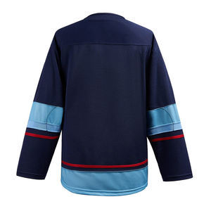 Maillot de hockey sur glace logo personnalisé de haute qualité 100% tissu polyester vêtements de sport maillot de hockey sur glace unisexe - Product Image 5