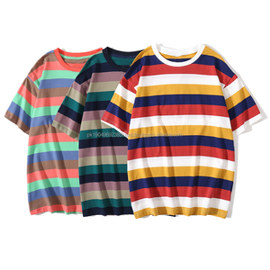 Polos personnalisés à manches courtes poitrine trois rayures couleur couture vêtements pour hommes - Product Image 5