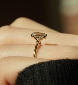 Igi ได้รับการรับรอง2.0 CT แหวนแต่งงาน CVD ประดับเพชรสีเขียวมรกต - Product Image 4