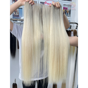 Paquetes de cabello humano recto de hueso dibujado doble de pelo crudo virgen Remy vietnamita con pelucas con cierre de encaje precio al por mayor barato - Product Image 6