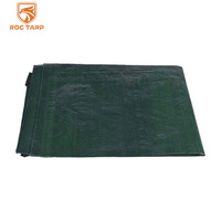 Couverture de toit en bâche résistante imperméable à l'eau respirante enduite de PE vert 100Gsm