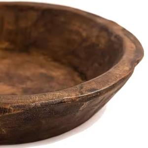 Frutero de Madera Natural Hecho a Mano, Plato para Servir, Decoración Rústica para Mesa de Cocina, Exhibición de Productos Frescos y Decoración del Hogar - Product Image 5