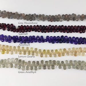 Siêu Chất Lượng Tốt Garnet Đá Quý Teardrop Hạt Đá Tự Nhiên <span class=keywords><strong>Jan</strong></span> Birthstone Lê Hình Dạng Đính Cườm Sợi 60-65 Hạt Trên Sợi - Product Image 2