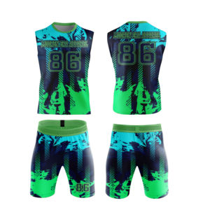 Uniforme de football 7 contre 7 personnalisable de haute qualité 2025, uniforme de compression sublimé, uniforme de football américain 7 contre 7, ensemble d'uniformes de flag football - Product Image 4