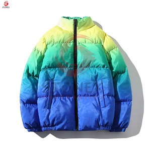3in1 Men's Winter Puffer Jackets Canvas Stand Collar Breathable Windproof Customized Printing Front Logo Streetwear OEM Service - Product Image 5
