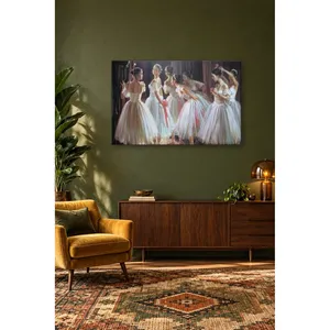 Impression sur toile « Les ballerines Fida se préparent en coulisses » - Product Image 3