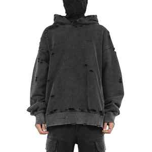 Vente en gros de sweats à capuche et sweat-shirts en molleton d'hiver 100% coton, personnalisés avec logo, style vintage, surdimensionnés pour hommes - Product Image 1