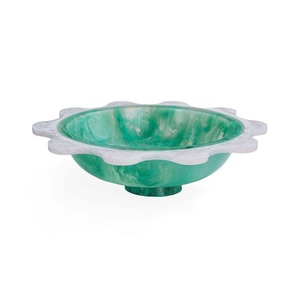 ชามเรซินสำหรับตกแต่งหรูหราที่มีการออกแบบที่ทำด้วยมือเงามันวาวเหมาะสำหรับการรับประทานอาหารในห้องครัวหรือห้องนั่งเล่น - Product Image 6