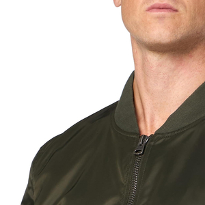 Factory Custom Distressed Vintage Wash <b>Camo</b> Quilted <b>Jacket</b> Stand Collar Sun Faded Cotton Twill Crop Bomber for Winter Front Logo - Product Image 5