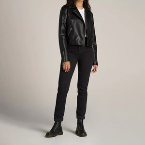 Chaqueta de Cuero para Mujer, Diseño de Moda, Chaqueta de Cuero Sólida para Mujeres y Niñas, Diseño OEM, Chaquetas con Logotipo - Product Image 2