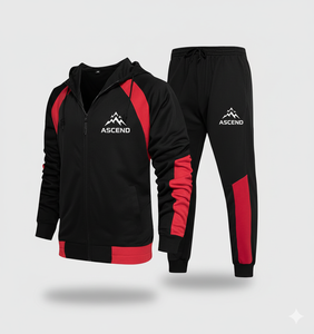 Survêtement à capuche pour homme avec broderie personnalisée |   Vêtements de sport de haute qualité 100% coton |   Anti-bactérien et respirant |   Poids lourds - Product Image 1