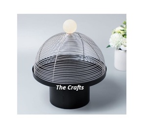 Support de gâteau de couleur noire de fer avec le support avantageux de service de dessert de chocolat de conception à bas prix - Product Image 1