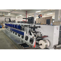 Automatique 6 7 8 9 10 Couleur Pleine Servo-Driven Pétale Type Flexo Unité PVC Film Étiquette Papier Machine D'impression De Coupe pour Bouchon De Bouteille