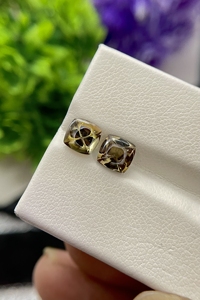 Paire de pierres précieuses tanzanite et zoisite jaunes naturelles Loupe en forme de coussin pour la fabrication de bijoux en vrac - Product Image 4