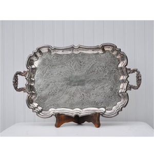 Plateau de service à dessert en aluminium le plus vendu Vaisselle élégante idéale pour les fêtes de mariage Hôtel et Restaurant Utilisation de service de nourriture - Product Image 2