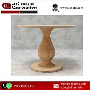 Unique Style Natural Unfinished <b>Wooden</b> <b>Cake</b> Display <b>Stand</b> Custom Natural Finished Design Acacia <b>Wooden</b> <b>Cake</b> <b>Stand</b> - Product Image 2