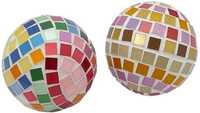 Boules de Noël suspendues en mosaïque de verre artisanale, élégantes, luxueuses, personnalisées, écologiques, durables, imperméables, effet miroir disco