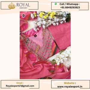 Con un hermoso conjunto de traje pesado decorado con intrincado bordado a mano con pantalones a juego y bordado Dupatta - Product Image 6