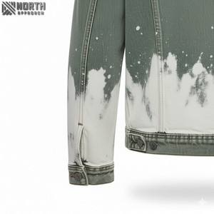 Veste de moto en toile vintage personnalisée Veste de moto en toile personnalisée Veste à capuche en jean pour hommes - Product Image 3