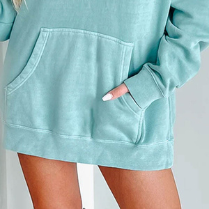 Women's Stylish Casual Winter Warm Zipper Crop Sweatshirt Soft Cotton Fleece Pullover Comfortable <b>Lightweight</b> <b>Hoodie</b> Front - Product Image 5