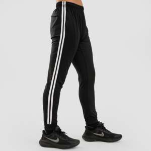 Pantalon Palazzo Noir Femme Respirant Décontracté avec Bande Latérale Taille Mi-Haute Fermeture Élastique Taille XL Essentiels Jeunesse - Product Image 5