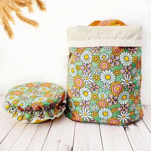 <span class=keywords><strong>Bolsas</strong></span> de compras de pan caseras con tapa de cuenco para <span class=keywords><strong>almacenar</strong></span> y exhibir pan recién horneado - Product Image 4