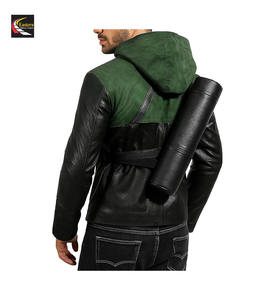 Vente en gros de veste à capuche en cuir noir Oliver Green Commande en gros Prix bon marché direct d'usine - Product Image 2