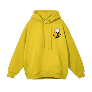 Nouveau style tendance de sweats à capuche brodés en chenille de coton doux mélangé haut de gamme pour l'hiver avec logo personnalisé teint en plaine - Product Image 3