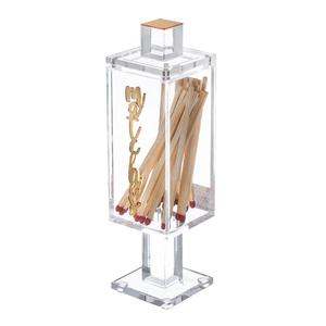 Boîte à allumettes personnalisée en acrylique, porte-allumettes en lucite, pot à allumettes en verre, cloche - Product Image 3