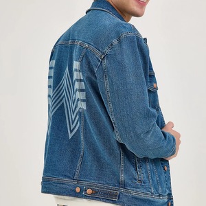 Wholesale Price Custom Made Logo <b>Denim</b> And <b>Jackets</b> In Solid Color 100% Cotton <b>Denim</b> <b>Jacket</b> Streetwear For Man <b>Denim</b> <b>Jacket</b> - Product Image 6