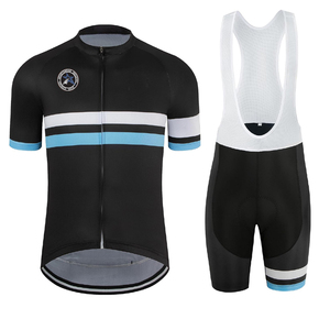 Conjunto de Jersey de Ciclismo Unisex de Último Diseño, Personalizado, con Pantalones Cortos con Tirantes, Transpirable, Ecológico, Antibacterial, 100% Poliéster, 100g, Secado Rápido - Product Image 1