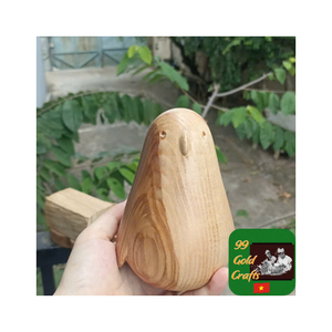Conjunto de figuras de animales de madera creativas al por mayor hechas a mano para niños Juego educativo o decoración colección de regalos de madera natural - Product Image 5