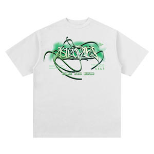 Fabricant OEM T-shirt graphique sérigraphié personnalisé T-shirt à manches longues double couche à blocs de couleurs pour hommes, poids lourd 100% - Product Image 2