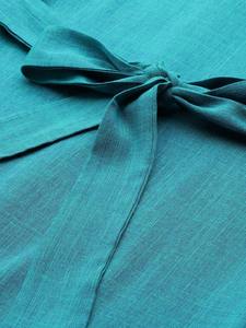 Elegante Vestido camisero MIDI de bloque de color para mujer con mangas tres cuartos para el trabajo o el fin de semana disponible a buen precio - Product Image 5