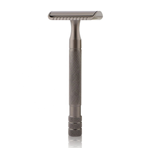 Maquinilla de Afeitar de Seguridad Profesional de Doble Hoja de Acero Inoxidable con Logotipo Personalizado, Maquinilla de Afeitar Desechable para el Cuidado Personal Masculino - Product Image 1