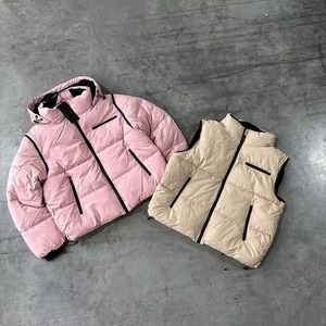Chaquetas Acolchadas para Hombre OEM, Diseño Personalizado de Moda de Invierno, Ropa de Abrigo con Cuello de Piel, Chaqueta de Burbuja Acolchada para Hombre - Product Image 5