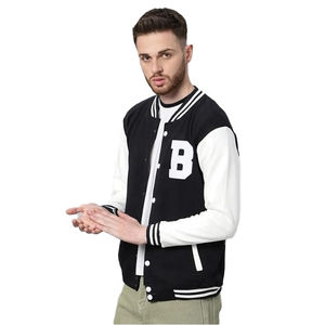 Chaqueta universitaria personalizada de calidad superior para hombre, ropa elegante de invierno inspirada en el béisbol para exteriores, ropa de punto de talla grande con logotipo personalizado - Product Image 2