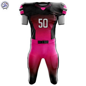 Poliéster Mejor diseño Venta caliente Logotipo personalizado 2024 Deportes al aire libre Cómodo uniforme de fútbol americano - Product Image 6