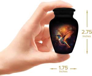 Hummingbird Memorial Keepsake <b>Box</b> with Urn <b>for</b> Human <b>Ashes</b> Handmade Cremation Urns Adult Burial <b>for</b> <b>Ashes</b> Custom SIze Urn - Product Image 3