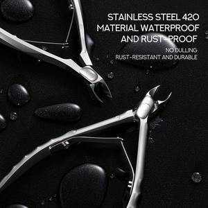 Cortaúñas de Acero Inoxidable al por Mayor, Dorado y Plateado, Cortacutículas de Doble Resorte para Manicura de Uñas, Pinzas para Dedos - Product Image 6