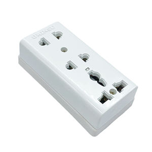 Prise murale 3 sorties T8Y 10A-250V OMINSU 1 Universal 2 Two Pin Socket Export from Vietnam - Product Image 1