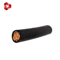 Typ GGC Untertage-Bergbaukabel 6 AWG 3-adrig Flexibles Schwarzes Kabel