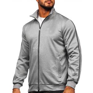 Homme Manches Longues Zip Up Sweatshirts Vestes Casual Loose Outwear avec Poches Vestes - Product Image 1