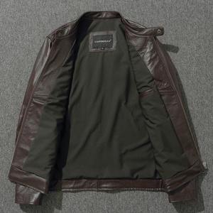 2025 Fashion Cow Leather <b>Jacket</b> <b>Men</b> Vintage Motorcycle Zipper Moto Biker <b>Slim</b> <b>Fit</b> <b>jacket</b> for <b>men</b> - Product Image 4