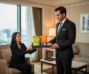 Vente en gros Plateau de service en cuir PU pour hôtels et restaurants pour l'affichage de collations alimentaires et de bar - Product Image 1